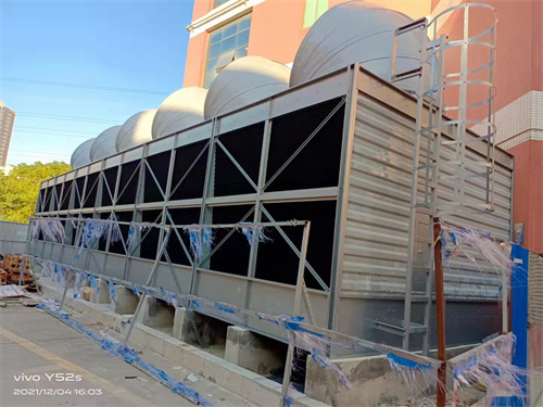 簡析圓形逆流式玻璃鋼冷卻塔的布局特征,圓形逆流式冷卻塔